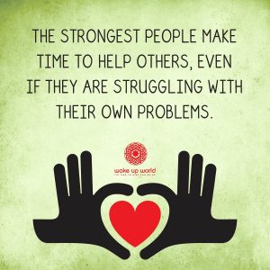strong people help others even when they are struggling