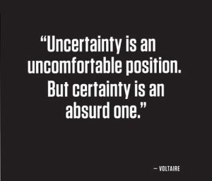 uncertainty quote anxiety ocd