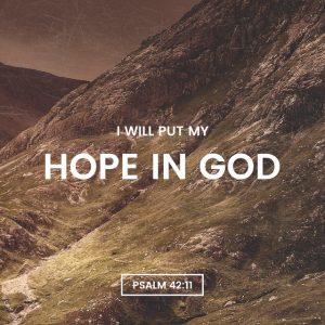 psalm 42:11 I will put my hope in god