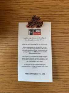 love anyway preemptive love coalition pin